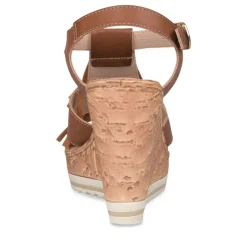 Sandales Liège MARRON Femme Boucle