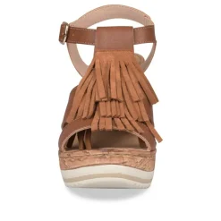 Sandales Liège MARRON Femme Boucle