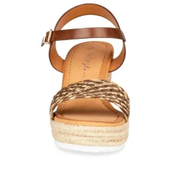 Sandales Liège MARRON Femme Boucle