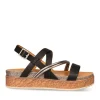 Sandales Liège NOIR Femme Boucle