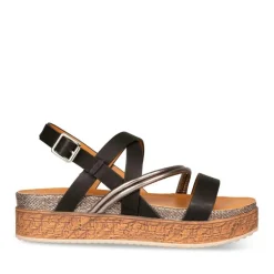 Sandales Liège NOIR Femme Boucle