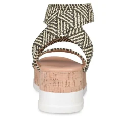 Sandales Liège NOIR Femme Motif Uni A Enfiler