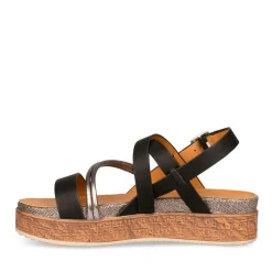 Sandales Liège NOIR Femme Boucle