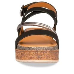 Sandales Liège NOIR Femme Boucle