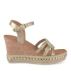 Sandales Liège OR Femme Motif Paillettes Boucle