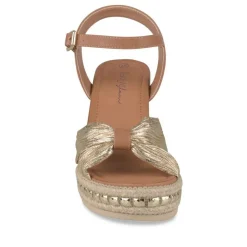 Sandales Liège OR Femme Motif Paillettes Boucle