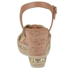 Sandales Liège OR Femme Motif Paillettes Boucle