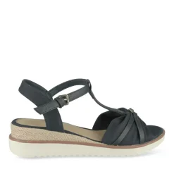 Sandales MARINE Femme Motif Uni Boucle