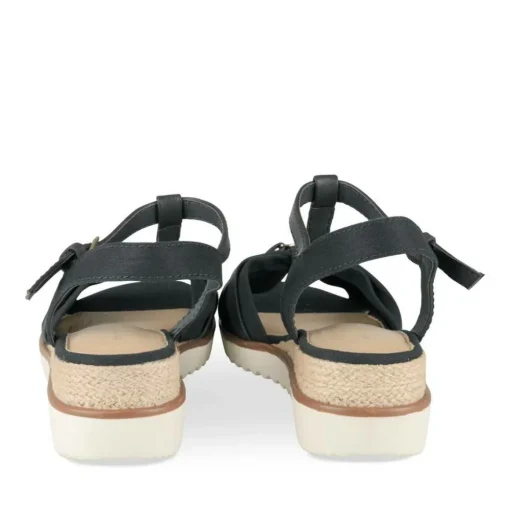 Sandales MARINE Femme Motif Uni Boucle