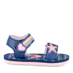 Sandales MARINE Fille Motif Uni A Enfiler