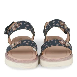Sandales MARINE Fille Motif Coeurs Scratch
