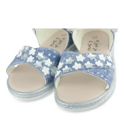 Sandales MARINE Fille Motif Uni Scratch