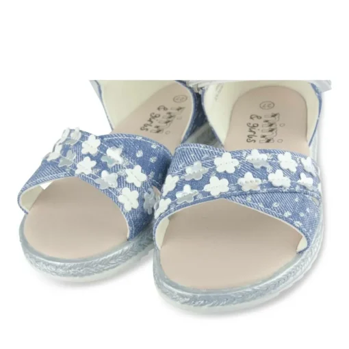 Sandales MARINE Fille Motif Uni Scratch