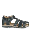 Sandales MARINE Garçon CUIR Motif Uni Scratch