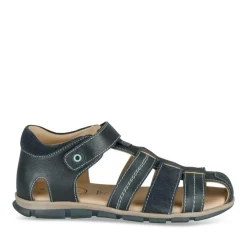Sandales MARINE Garçon CUIR Motif Uni Scratch
