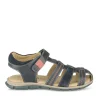 Sandales MARINE Garçon CUIR Motif Uni Scratch