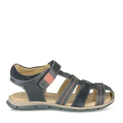 Sandales MARINE Garçon CUIR Motif Uni Scratch