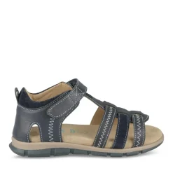 Sandales MARINE Garçon CUIR Motif Uni Scratch