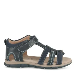 Sandales MARINE Garçon CUIR Motif Uni Scratch