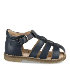 Sandales MARINE Garçon CUIR Motif Uni Scratch