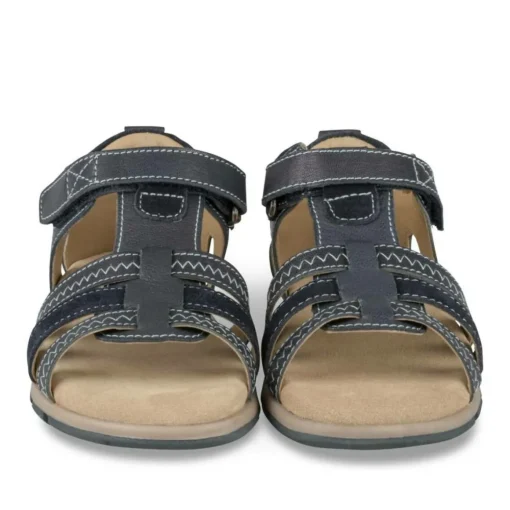Sandales MARINE Garçon CUIR Motif Uni Scratch