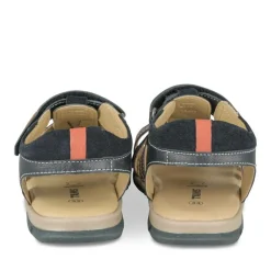 Sandales MARINE Garçon CUIR Motif Uni Scratch