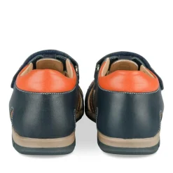 Sandales MARINE Garçon CUIR Motif Uni Scratch