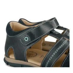 Sandales MARINE Garçon CUIR Motif Uni Scratch