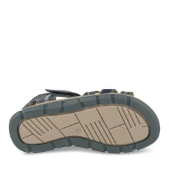Sandales MARINE Garçon CUIR Motif Uni Scratch