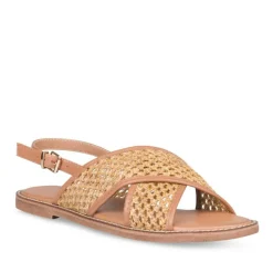Sandales MARRON Femme Boucle