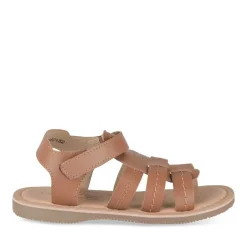 Sandales MARRON Garçon CUIR Motif Uni Scratch