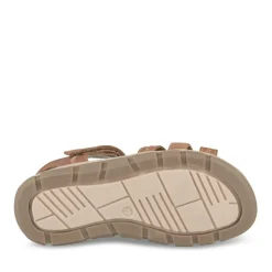 Sandales MARRON Garçon CUIR Motif Uni Scratch