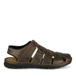 Sandales MARRON Homme CUIR Motif Uni Scratch