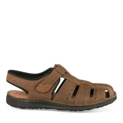 Sandales MARRON Homme CUIR Motif Uni Scratch