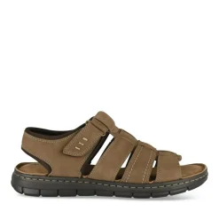 Sandales MARRON Homme CUIR Motif Uni Scratch