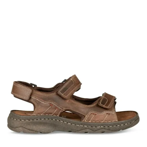 Sandales MARRON Homme CUIR Scratch