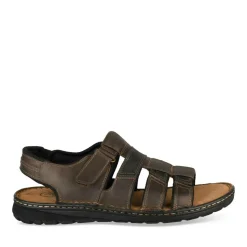 Sandales MARRON Homme CUIR Motif Uni Scratch