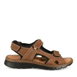 Sandales MARRON Homme CUIR Motif Uni Scratch