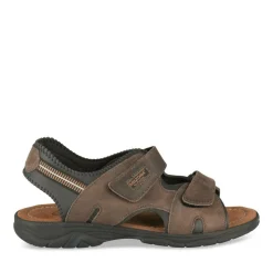 Sandales MARRON Homme CUIR Motif Uni Scratch