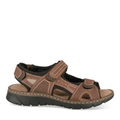 Sandales MARRON Homme CUIR Motif Uni Scratch