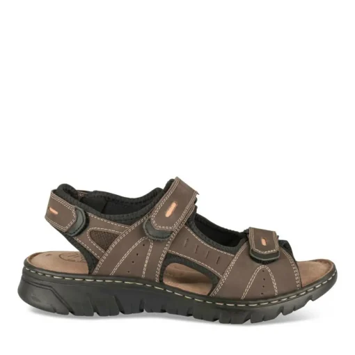 Sandales MARRON Homme CUIR Motif Uni Scratch