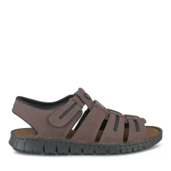 Sandales MARRON Homme CUIR Motif Uni Scratch
