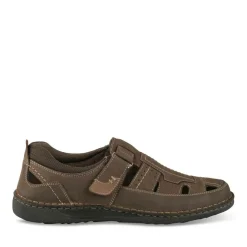 Sandales MARRON Homme CUIR Motif Uni Scratch