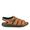Sandales MARRON Homme CUIR Motif Uni Scratch
