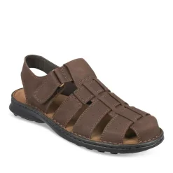 Sandales MARRON Homme CUIR Scratch