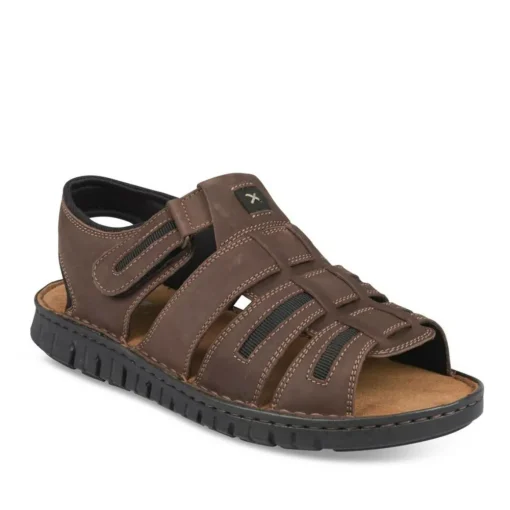 Sandales MARRON Homme CUIR