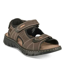 Sandales MARRON Homme CUIR Motif Uni Scratch