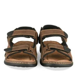 Sandales MARRON Homme CUIR Motif Uni Scratch