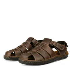 Sandales MARRON Homme CUIR Scratch