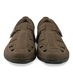 Sandales MARRON Homme CUIR Motif Uni Scratch